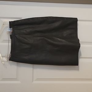 Genuine Leather Pencil Skirt